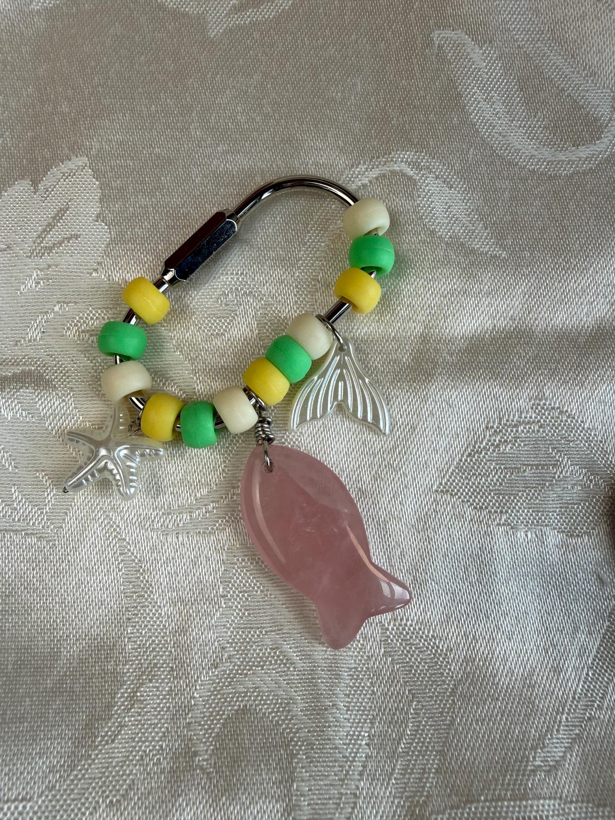 Pink Tide-Bag Charm