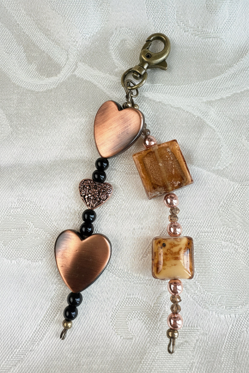 Amber Romance bag charm