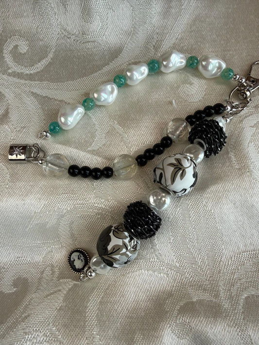 Midnight Cameo-Bag Charm